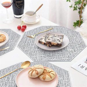 Placemats 15 inch Pressed Vinyl Table Mats Kitchen Place Mat